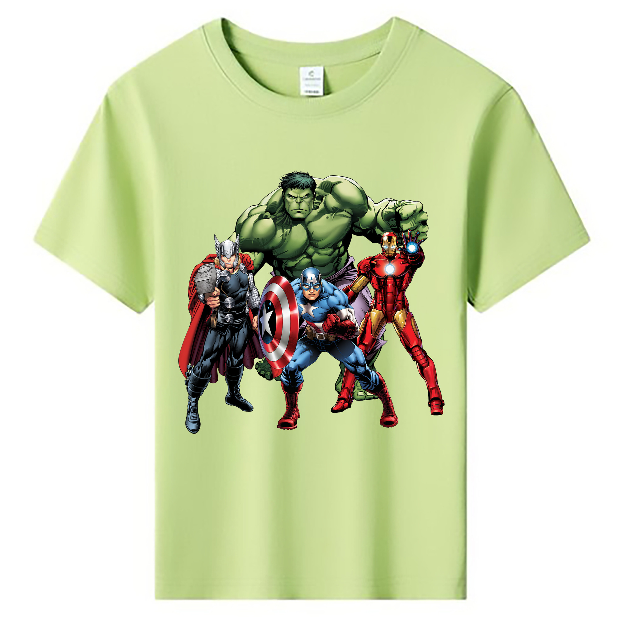 （画像用） アベンジャーズ The Avengers 綿100％キッズTシャツ（フロントプリント）